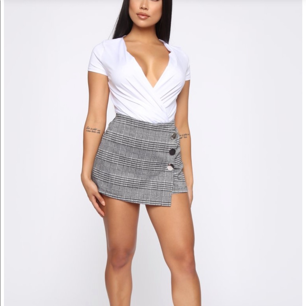 Plaid Skort